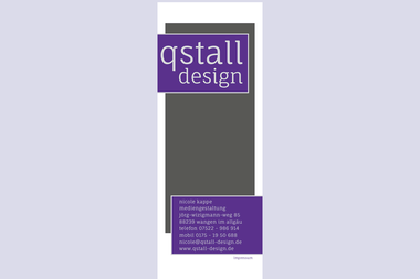 qstall-design.de - Grafikdesigner Wangen Im Allgäu