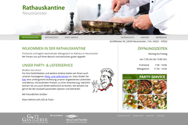 rathauskantine-nms.de - Catering Services Neumünster