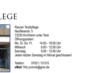 rauner-textilpflege.de - Chemische Reinigung Kirchheim Unter Teck