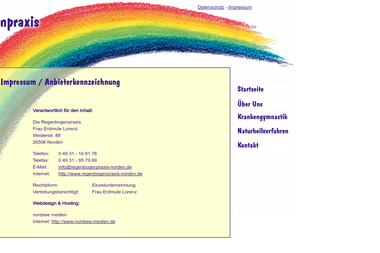 regenbogenpraxis-norden.de/impressum.php - Masseur Norden