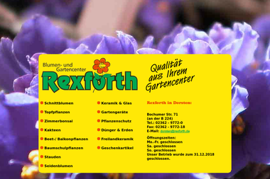 rexforth.de - Blumengeschäft Dorsten