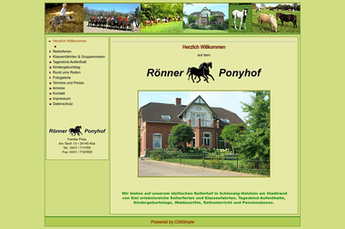 roenner-ponyhof.de - Reitschule Kiel