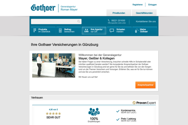 roman-mayer.gothaer.de - Versicherungsmakler Günzburg