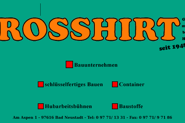 rosshirt-bu.de - Containerverleih Bad Neustadt An Der Saale