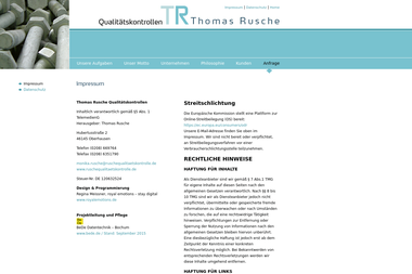 ruschequalitaetskontrolle.de/8-0-Impressum.html - Verpacker Oberhausen