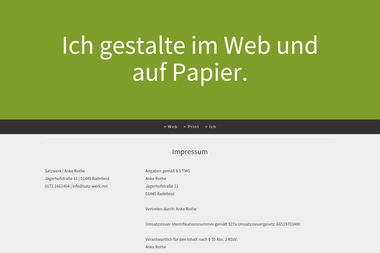 satz-werk.net/kontakt/impressum - Web Designer Radebeul