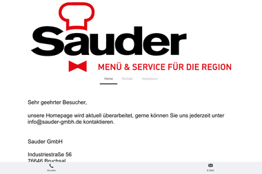 sauder-gmbh.de - Catering Services Bruchsal