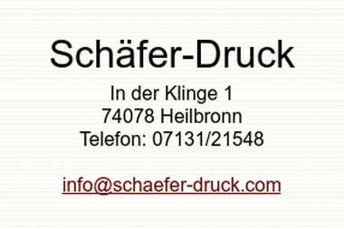 schaefer-druck.com - Druckerei Heilbronn