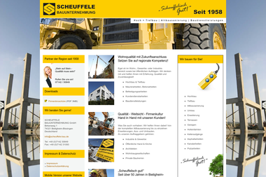 scheuffele-bau.de - Straßenbauunternehmen Bietigheim-Bissingen