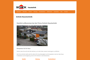 schick-haustechnik.de - Wasserinstallateur Marbach Am Neckar