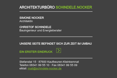 schindele-nocker.de - Architektur Kaufbeuren