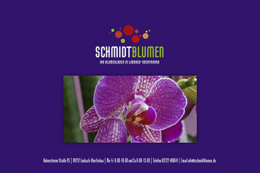 schmidtblumen.de - Blumengeschäft Limbach-Oberfrohna