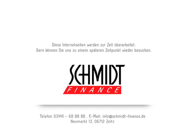 schmidt-finance.de - Finanzdienstleister Zeitz
