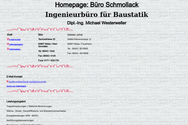 schmollack-statik.de - Architektur Nidda
