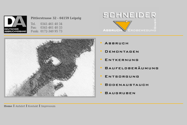 schneider-abbruch.de - Abbruchunternehmen Leipzig