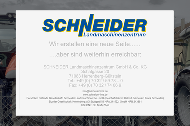schneider-lmz.de - Landmaschinen Herrenberg