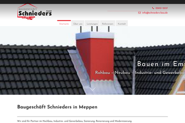 schnieders-bau.de - Hochbauunternehmen Meppen