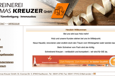 schreinerei-kreuzer.com - Treppenbau Kaufbeuren