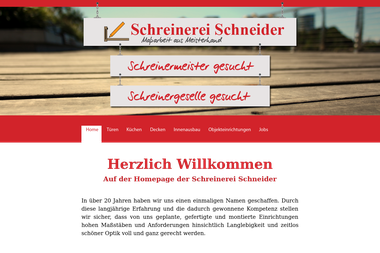 schreinerei-schneider.de - Tischler Brühl