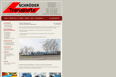 schroeder-transporte-magdeburg.de - Kurier Magdeburg