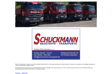 schuckmann-transporte.de - Kleintransporte Bad Salzuflen