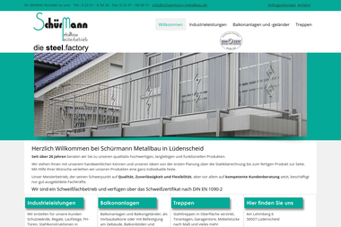 schuermann-metallbau.de - Hochbauunternehmen Lüdenscheid