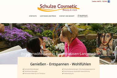 schulze-cosmetic.de - Kosmetikerin Babenhausen