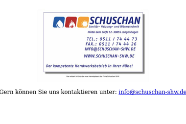 schuschan-shw.de - Wasserinstallateur Langenhagen