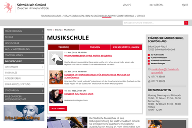 schwaebisch-gmuend.de/5917-Musikschule.html - Musikschule Schwäbisch Gmünd