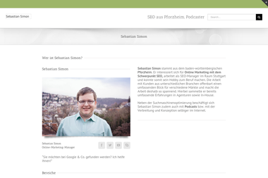 sebastian-simon.de - Online Marketing Manager Pforzheim