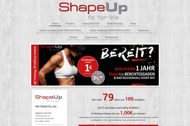 shapeup-fitness.de - Personal Trainer Bad Reichenhall