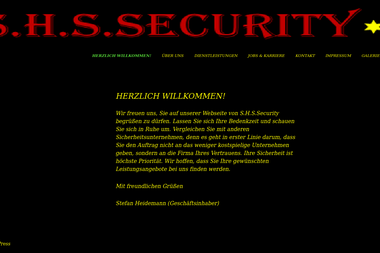 s-h-s-security24.de - Sicherheitsfirma Oranienburg