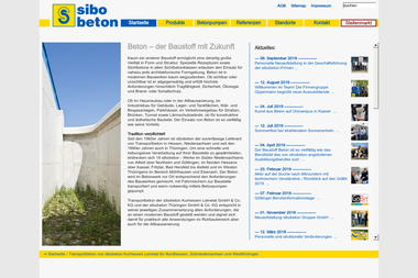 sibo-beton.de - Tiefbauunternehmen Hann. Münden