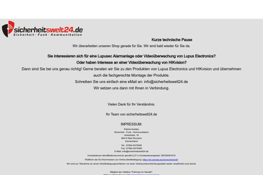 sicherheitswelt24.de - Sicherheitsfirma Bad Wurzach