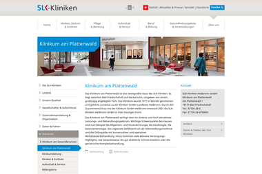 slk-kliniken.de/Klinikum-am-Plattenwald.702.0.html - Psychotherapeut Bad Friedrichshall