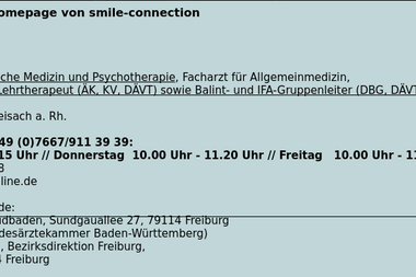 smile-connection.de/index1.htm - Psychotherapeut Breisach Am Rhein