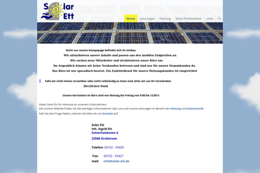 solar-ett.de - Heizungsbauer Ahrensburg
