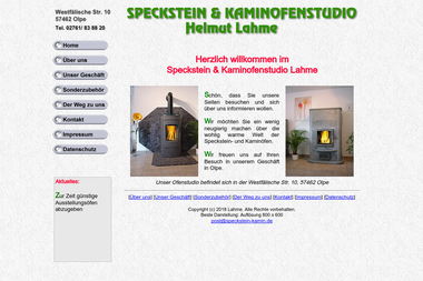 speckstein-kamin.de - Kaminbauer Olpe