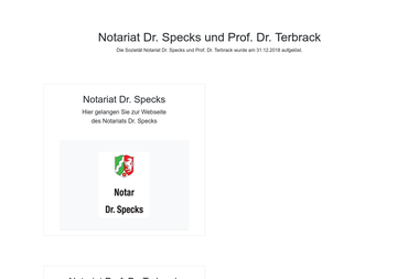 specks-terbrack.de - Notar Aachen