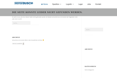 sped-busch.de/impressum.html - Kleintransporte Hilchenbach