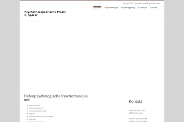 spoerer-praxis.de - Psychotherapeut Offenbach Am Main