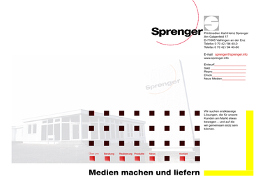 sprenger.info - Druckerei Vaihingen An Der Enz