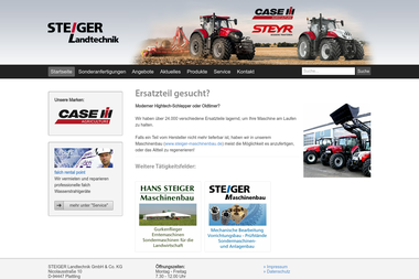steiger-landtechnik.de - Landmaschinen Plattling