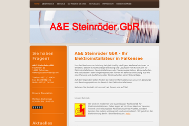 steinroeder-gbr.de - Elektriker Falkensee