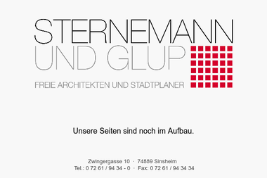 sternemann-glup.de - Architektur Sinsheim