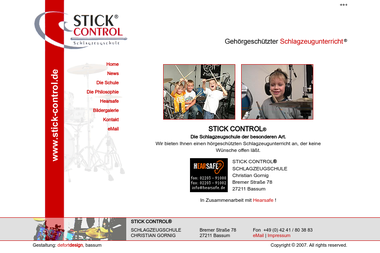 stick-control.de - Musikschule Bassum