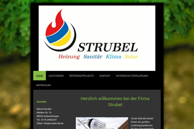 strubel-shk.de - Wasserinstallateur Herbrechtingen