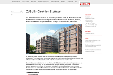 stuttgart.zueblin.de - Hochbauunternehmen Stuttgart