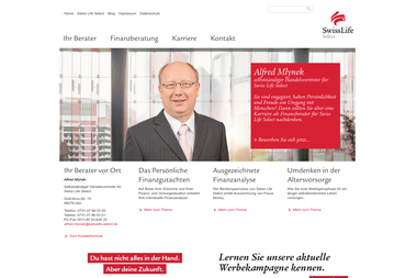 swisslife-select.de/alfred-mlynek - Finanzdienstleister Ulm