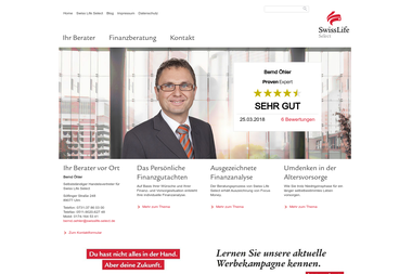 swisslife-select.de/bernd-oehler - Finanzdienstleister Ulm